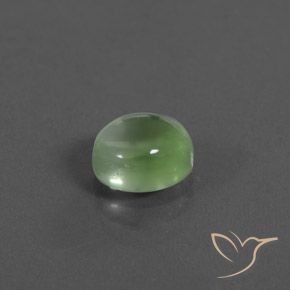 2.06 ct Green Prehnite Stone, Natural Prehnite in Oval Cabochon Shape for Sale