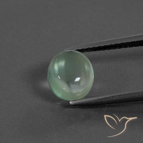 2.02ct Natural Light Mint Green Prehnite, Oval, Transparent