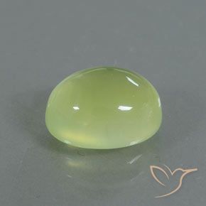2.74 ct Yellow Prehnite Stone, Natural Prehnite in Oval Cabochon Shape for Sale
