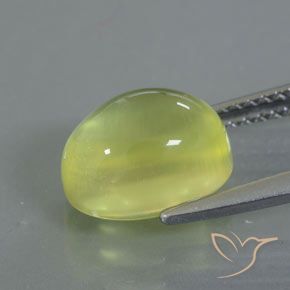 Prehnite Gemstone in 10 x 8 mm (calibrated) Size for Sale, Prehnite Stone in Light Yellow Color
