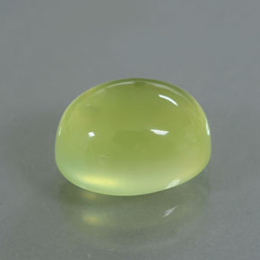 3.53 ct Green Prehnite Stone, Natural Prehnite in Oval Cabochon Shape for Sale