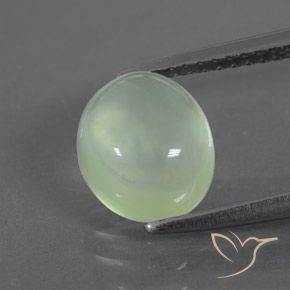 2.63ct Natural Yellow Green Prehnite, Oval, Transparent/Translucent