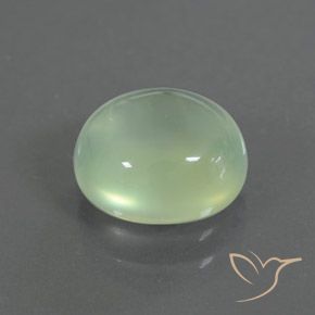 2.63 ct Green Prehnite Stone, Natural Prehnite in Oval Cabochon Shape for Sale