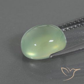 Prehnite Gemstone in 8.8 x 7.8 mm Size for Sale, Prehnite Stone in Yellow Green Color