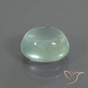 2.69 ct Green Prehnite Stone, Natural Prehnite in Oval Cabochon Shape for Sale