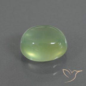 2.72 ct Green Prehnite Stone, Natural Prehnite in Oval Cabochon Shape for Sale