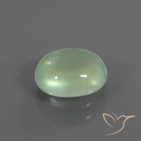 1.82 ct Green Prehnite Stone, Natural Prehnite in Oval Cabochon Shape for Sale