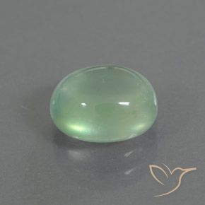 2.16 ct Green Prehnite Stone, Natural Prehnite in Oval Cabochon Shape for Sale