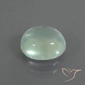 2.34 ct Green Prehnite Stone, Natural Prehnite in Oval Cabochon Shape for Sale