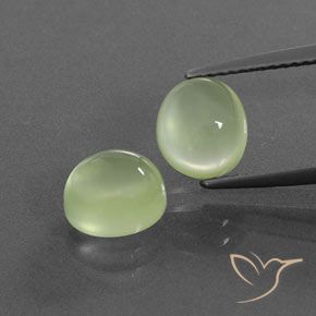 4.00ctw Natural Pale Green Prehnite, Oval, Transparent