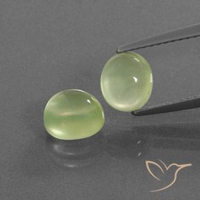 2.91 ct Oval Prehnite, 6.9 x 6.1 mm From South Africa, Photo A