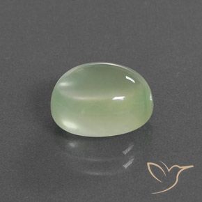 4.00 ct Green Prehnite Stone, Natural Prehnite in Oval Cabochon Shape for Sale