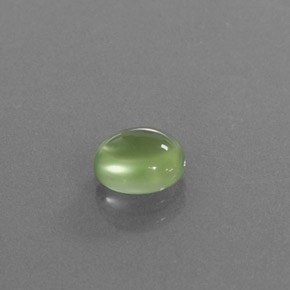 1.35 ct Green Prehnite Stone, Natural Prehnite in Oval Cabochon Shape for Sale