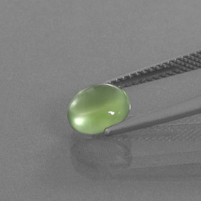 Prehnite Gemstone in 7.5 x 6.8 mm Size for Sale, Prehnite Stone in Green Color