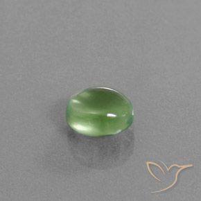 1.83 ct Green Prehnite Stone, Natural Prehnite in Oval Cabochon Shape for Sale