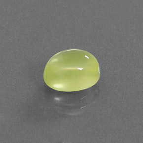 2.36 ct Green Prehnite Stone, Natural Prehnite in Oval Cabochon Shape for Sale