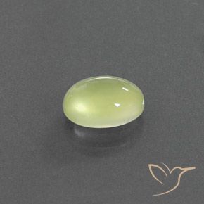 1.75 ct Yellow Prehnite Stone, Natural Prehnite in Oval Cabochon Shape for Sale