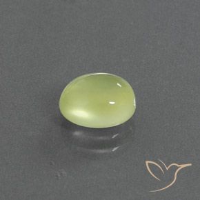 2.00 ct Yellow Prehnite Stone, Natural Prehnite in Oval Cabochon Shape for Sale
