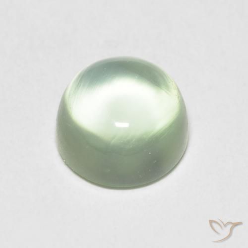 Prehnite Gemstone in 8 mm (calibrated) Size for Sale, Prehnite Stone in Light Green Color