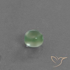 1.81 ct Green Prehnite Stone, Natural Prehnite in Round Cabochon Shape for Sale