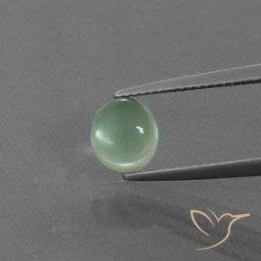 1.52ct Natural Light Mint Prehnite, Oval, Transparent