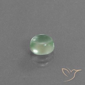 1.73 ct Green Prehnite Stone, Natural Prehnite in Round Cabochon Shape for Sale