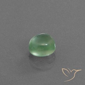 2.40 ct Green Prehnite Stone, Natural Prehnite in Oval Cabochon Shape for Sale