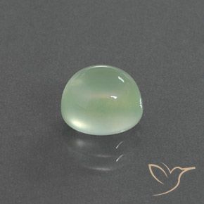 3.11 ct Green Prehnite Stone, Natural Prehnite in Oval Cabochon Shape for Sale