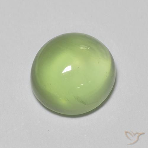 2.08 ct Green Prehnite Stone, Natural Prehnite in Oval Cabochon Shape for Sale