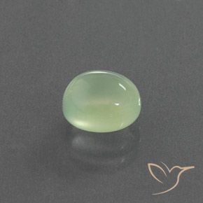 2.50 ct Green Prehnite Stone, Natural Prehnite in Oval Cabochon Shape for Sale