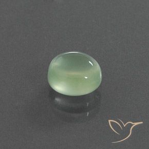 2.17 ct Green Prehnite Stone, Natural Prehnite in Oval Cabochon Shape for Sale