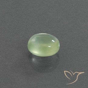 1.76 ct Green Prehnite Stone, Natural Prehnite in Oval Cabochon Shape for Sale
