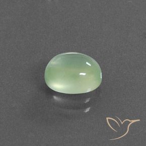 2.24 ct Green Prehnite Stone, Natural Prehnite in Oval Cabochon Shape for Sale