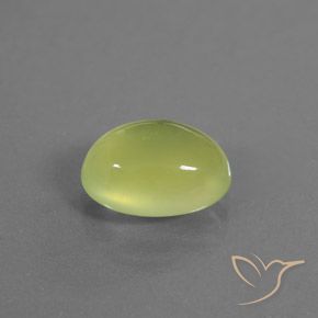2.80 ct Yellow Prehnite Stone, Natural Prehnite in Oval Cabochon Shape for Sale
