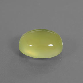4.26 ct Green Prehnite Stone, Natural Prehnite in Oval Cabochon Shape for Sale