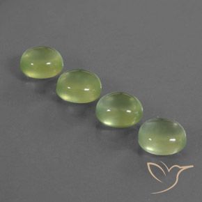 6.98ctw Natural Lime Green Prehnite, Oval, Transparent