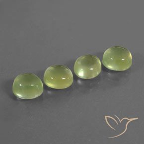 6.69ctw Natural Light Lemon Yellow Prehnite, Oval, Transparent