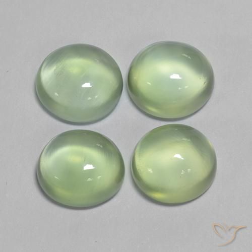 7.53ctw Natural Yellow Green Prehnite, Oval, Transparent