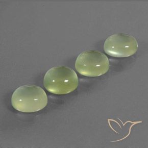10.32 ct Oval Prehnite, 8.8 x 7.7 mm From South Africa, Photo A