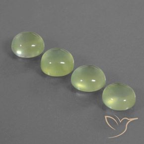 9.12ctw Natural Medium Green Prehnite, Oval, Transparent