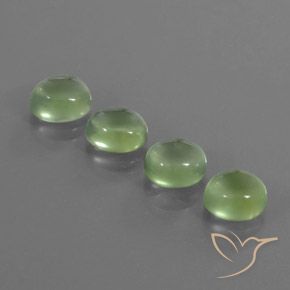 8.53ctw Natural Yellow Green Prehnite, Oval, Transparent