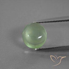 1.93ct Natural Yellowish Green Prehnite, Oval, Transparent