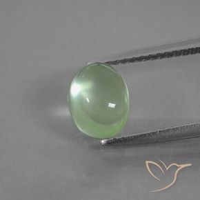 1.95ct Natural Yellowish Green Prehnite, Oval, Transparent