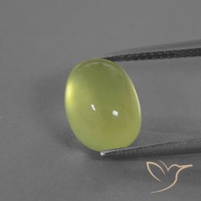 4.47ct Natural Light Yellow Prehnite, Oval, Transparent/Translucent