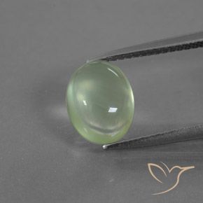 2.70ct Natural Very Light Green Prehnite, Oval, Transparent