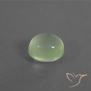 2.73 ct Green Prehnite Stone, Natural Prehnite in Oval Cabochon Shape for Sale
