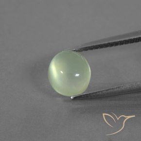 1.82ct Natural Yellow Green Prehnite, Oval, Transparent/Translucent