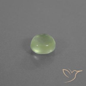 1.21 ct Green Prehnite Stone, Natural Prehnite in Oval Cabochon Shape for Sale
