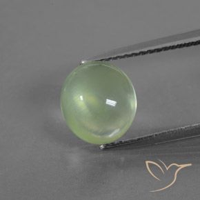 3.05ct Natural Light Green Prehnite, Oval, Transparent