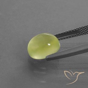 Prehnite Gemstone in 10 x 8 mm (calibrated) Size for Sale, Prehnite Stone in Light Yellow Color